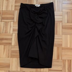 Isabel Marant 100% wool Pencil Skirt with Ruched Detail Size 40